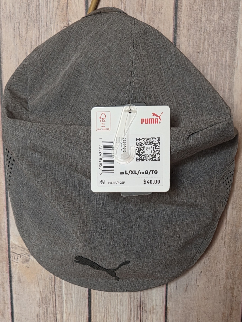 PUMA Grey Hat with Logo NWT
